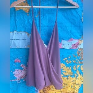 Leith Mauve Wrap-Style Camisole